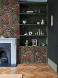 Graham & Brown Black Wallflower wallpaper sample, imported from the UK