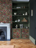 Graham & Brown Black Wallflower wallpaper sample, imported from the UK