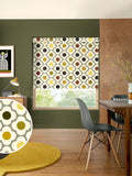 Orla Kiely yellow multi spot flower roller blind - British product