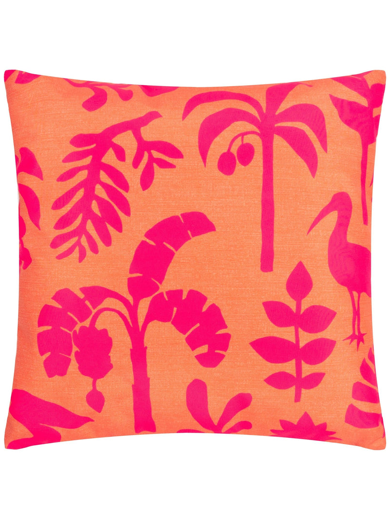 Furn outdoor cushion coral pink marula tropical 43cm, UK version