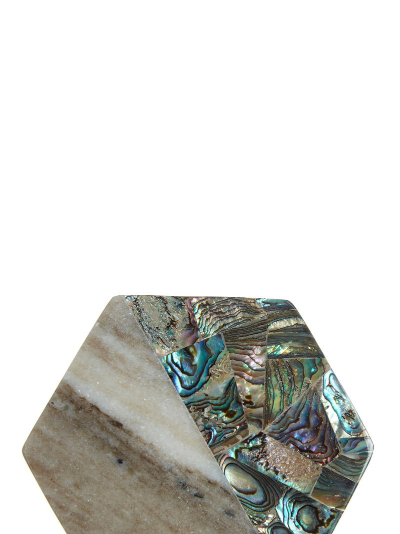 Maison Premier marble paua coasters set of 4 imported from UK