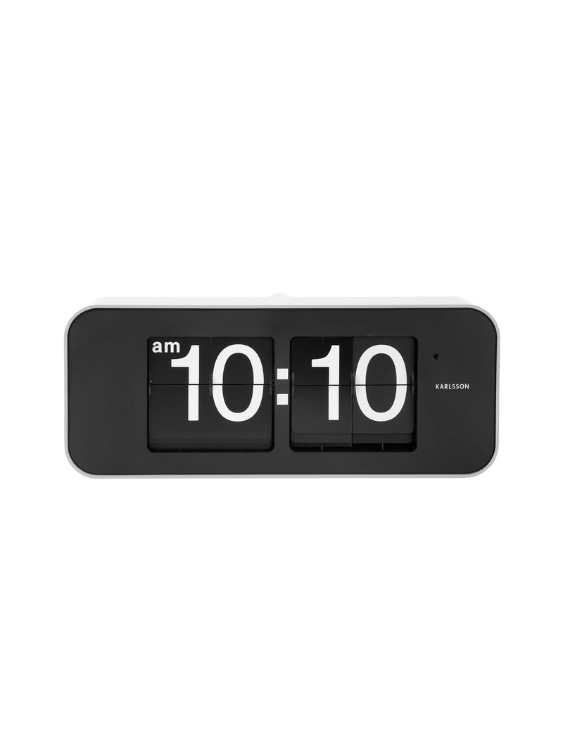 Karlsson white wide flip wall clock, UK version