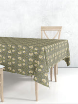 Next William Morris Gallery Grey Pimpernel Wipe Clean Cotton Tablecloth 132x178cm- Buy online at McGrocer