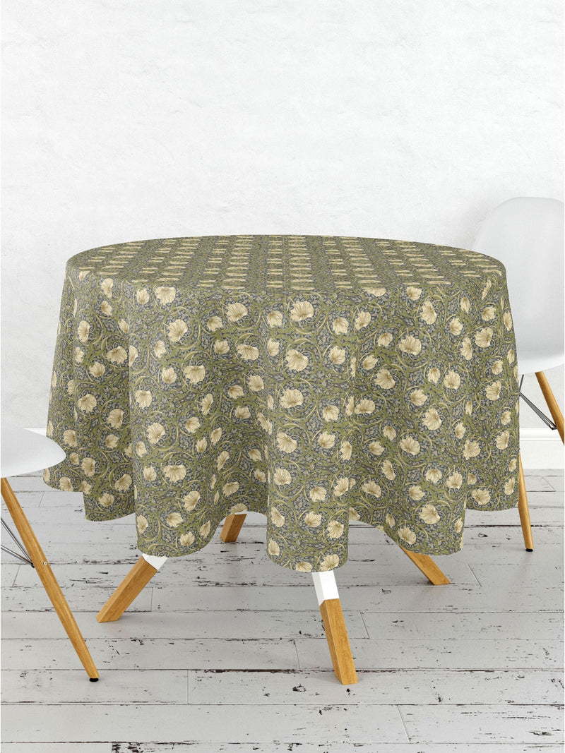 William Morris Grey Pimpernel tablecloth 132x178cm (British brand)