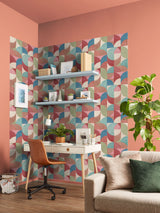 Next Graham & Brown Red Stitch Craze Wallpaper Sample- Buy online at McGrocer