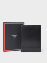 Next Osprey London Black The London Leather Passport Cover- Buy online at McGrocer