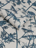Graham & Brown Blue Esther wallpaper sample, imported from the UK