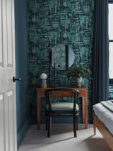 Next Graham & Brown Blue Reecho Wallpaper Sample- Buy online at McGrocer