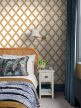 Next Graham & Brown Yellow Greenskeeper Geo Wallpaper Sample- Buy online at McGrocer