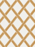 Graham & Brown Yellow Greenskeeper Geo wallpaper sample, imported from the UK