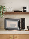 Black Sleek 700W 20L microwave oven - British product