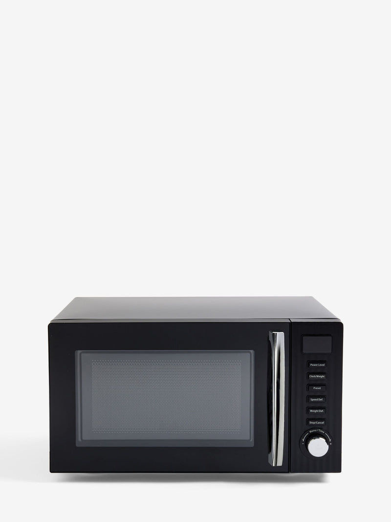 Black Sleek 700W 20L microwave oven - British product