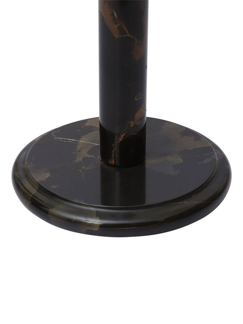 Interiors by Premier black and gold marble kitchen roll holder, UK version