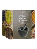Interiors by Premier black marble pestle and mortar set 9x12x12cm, UK version