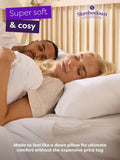 Slumberdown Firm Feels Like Down Super Support Pillows 2 Pack (British brand)