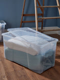 Wham Crystal 133L storage boxes 2 pack, imported from the UK