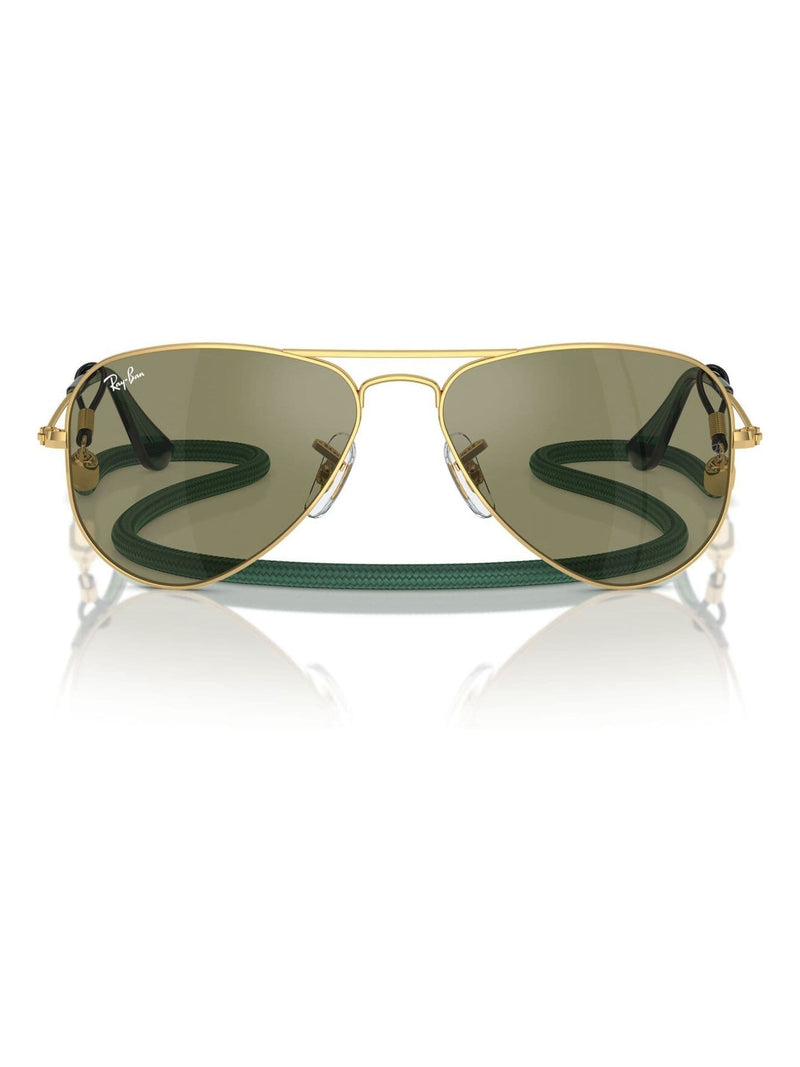 Ray-Ban RJ9506S yellow junior pilot sunglasses, UK version