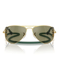 Ray-Ban RJ9506S yellow junior pilot sunglasses, UK version