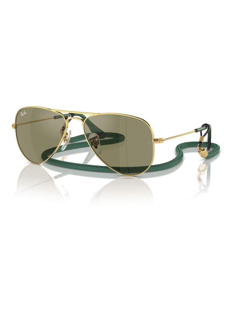 Ray-Ban RJ9506S yellow junior pilot sunglasses, UK version