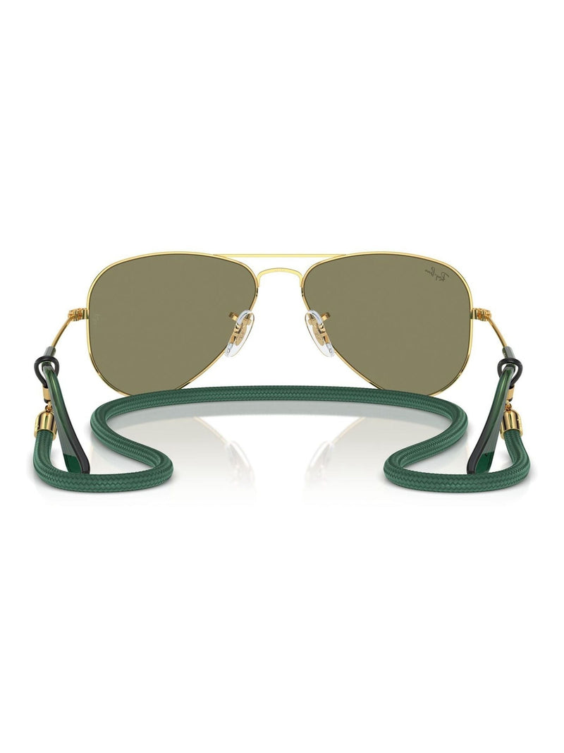 Ray-Ban RJ9506S yellow junior pilot sunglasses, UK version