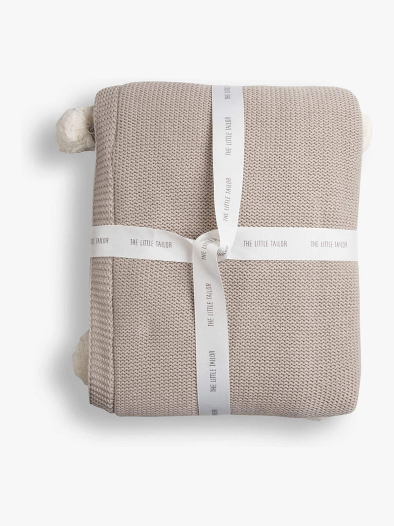 Little Tailor pom pom baby blanket 100cm - British product