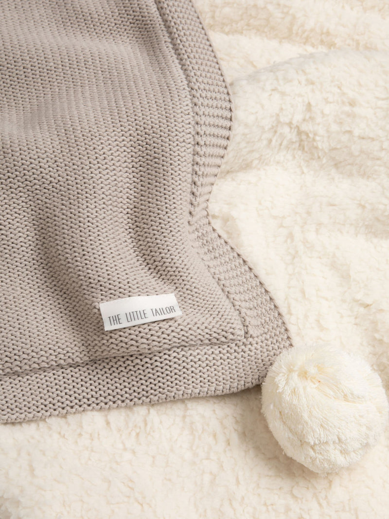 Little Tailor pom pom baby blanket 100cm - British product