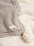 Little Tailor pom pom baby blanket 100cm - British product