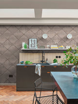 Next Graham & Brown Lorenzo Geo Grey Wallpaper Sample A4- Buy online at McGrocer