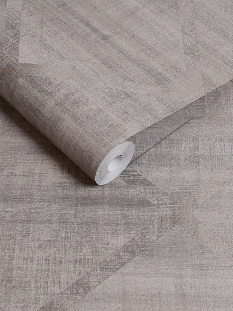 Graham & Brown wallpaper sample Grey Lorenzo Geo A4 (British brand)