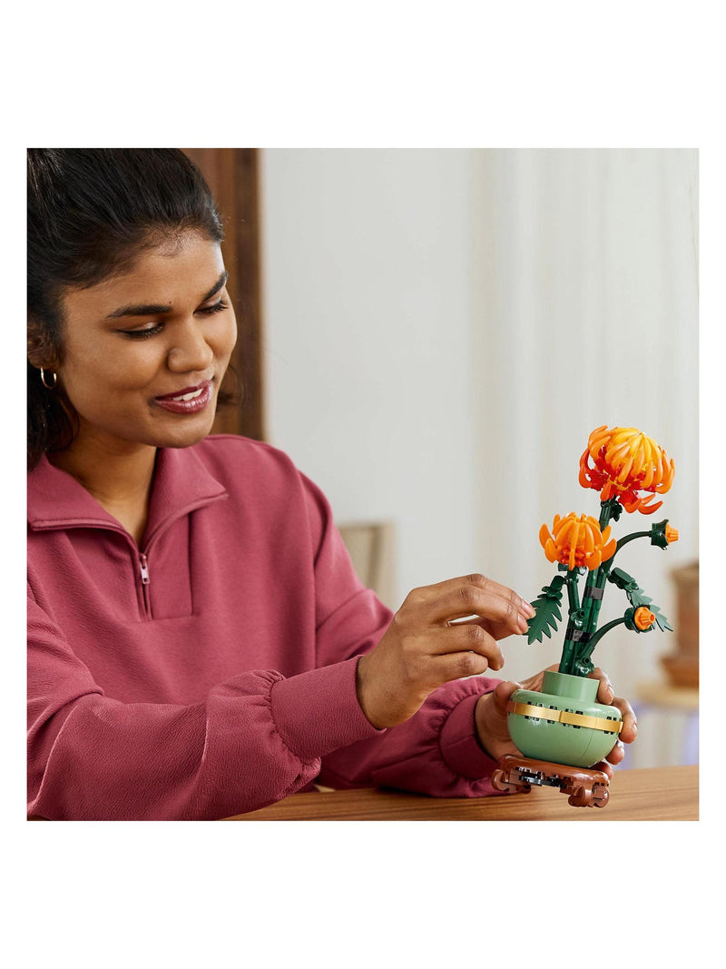 LEGO Botanicals Chrysanthemum flower building set 278 pieces, imported from the UK