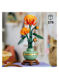LEGO Botanicals Chrysanthemum flower building set 278 pieces, imported from the UK