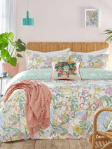 Furn Multi Taormina Floral Reversible Duvet Cover and Pillowcase Set