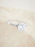 Sterling silver solitaire ring (British brand)