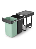 Brabantia Dark Grey Sort And Go built-in bin 2x15L - British product
