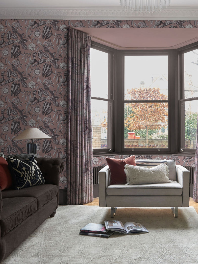 Graham & Brown Amhersts Garden wallpaper sample, imported from the UK