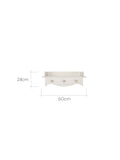 Cuddleco Cream Cashmere Clara nursery shelf, imported from the UK