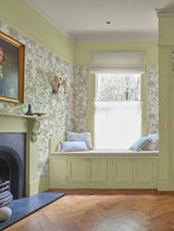 Next Graham & Brown Green Esther Wallpaper Sample- Buy online at McGrocer