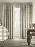 Sophie Allport Natural Stone gingham curtains made to measure - British product