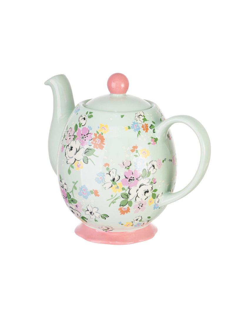 Cath Kidston Green Feels Like Home teapot 900ml - British product