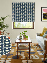 Next Orla Kiely Whale Blue Botanica Stem Cotton Roman Blind- Buy online at McGrocer