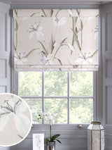 Next Next Natural Lily Floral 100% Cotton Roman Blind- Buy online at McGrocer