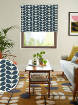 Next Orla Kiely Whale Blue Botanica Stem Made to Measure Roller Blinds- Buy online at McGrocer