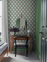 Next Graham & Brown Greenskeeper Geo Wallpaper Sample (Green)- Buy online at McGrocer