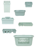 Wham Silver Sage Casa kitchen tidy set 7 piece (British brand)