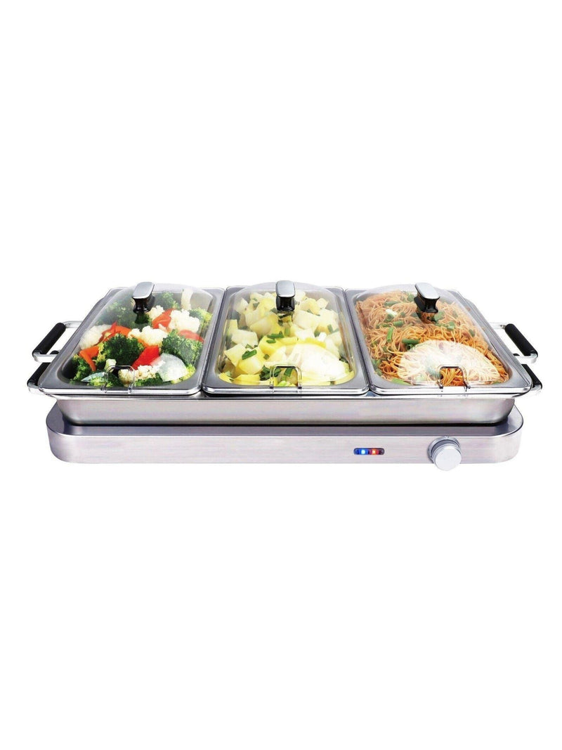 Callow Silver Buffet Warmer with 3 serving trays - British product