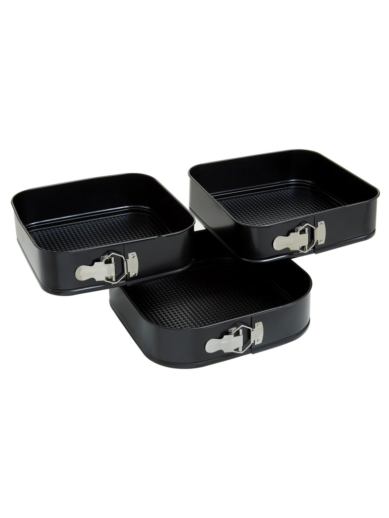 Maison by Premier Black From Scratch square cake tins set of three, imported from the UK