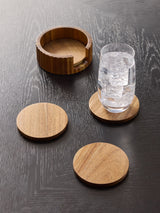 Next Natural Stamford Wooden Coasters and Holder Set of 4- Buy online at McGrocer