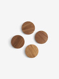 Natural stamford wooden coasters and holder set of 4 (British brand)