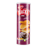BBQ Stackz potato crisps in BBQ flavour (British brand)