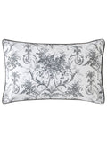 Laura Ashley Tuileries cotton sateen pillowcases charcoal grey, imported from the UK